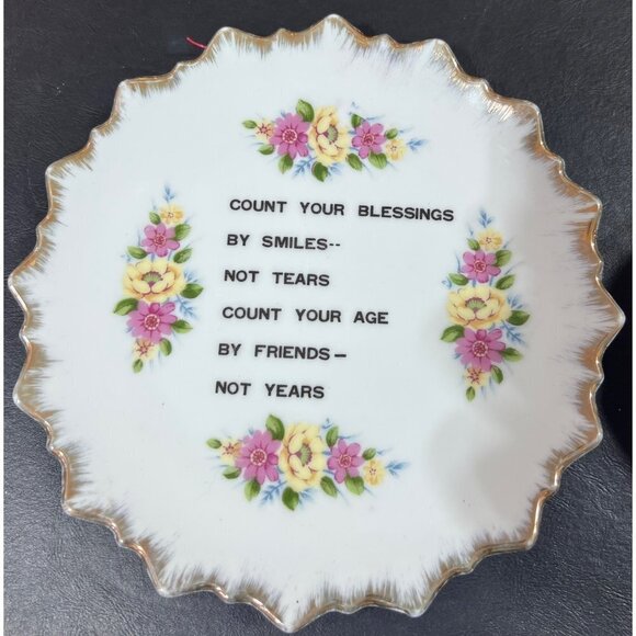 Count your blessings hanging plate smith Western made in Japan - Picture 2 of 4